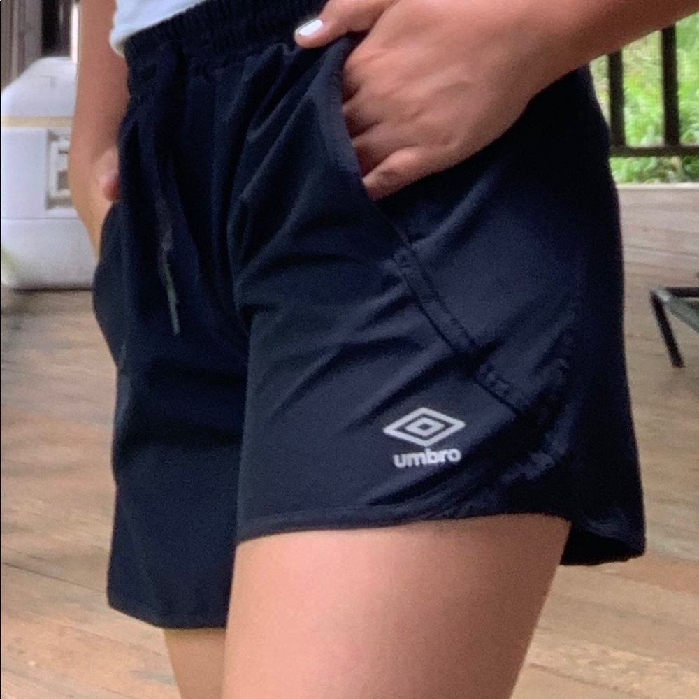 Black Umbro sport shorts